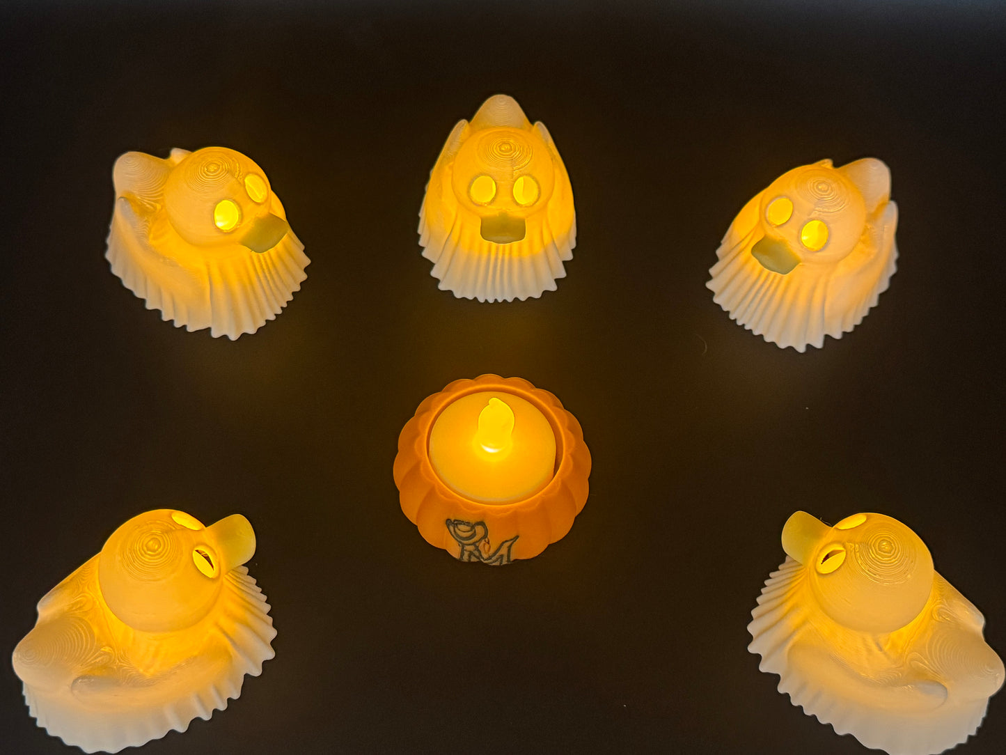 Ghost Rubber Duck Tea Light Holder