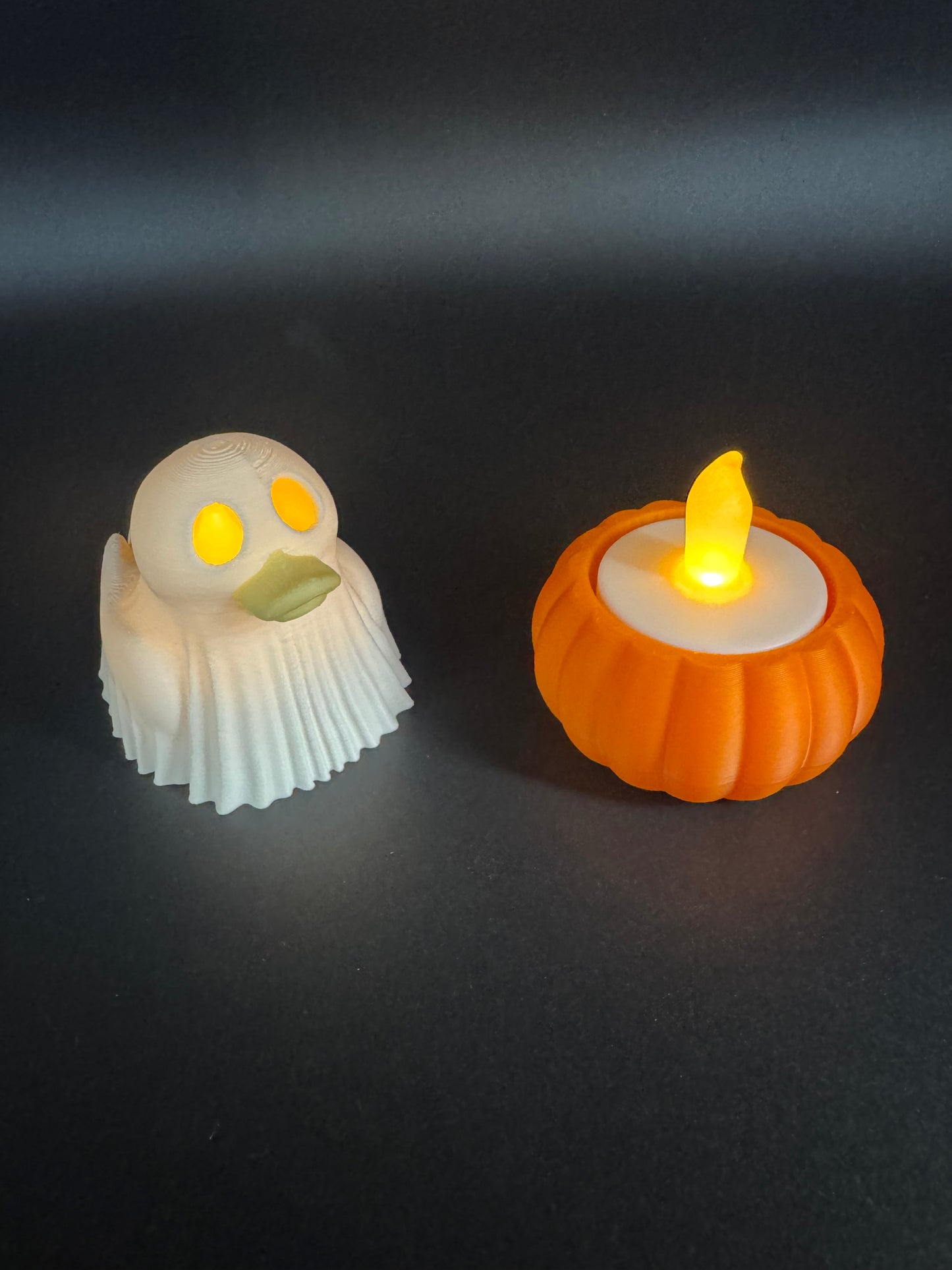 Ghost Rubber Duck Tea Light Holder