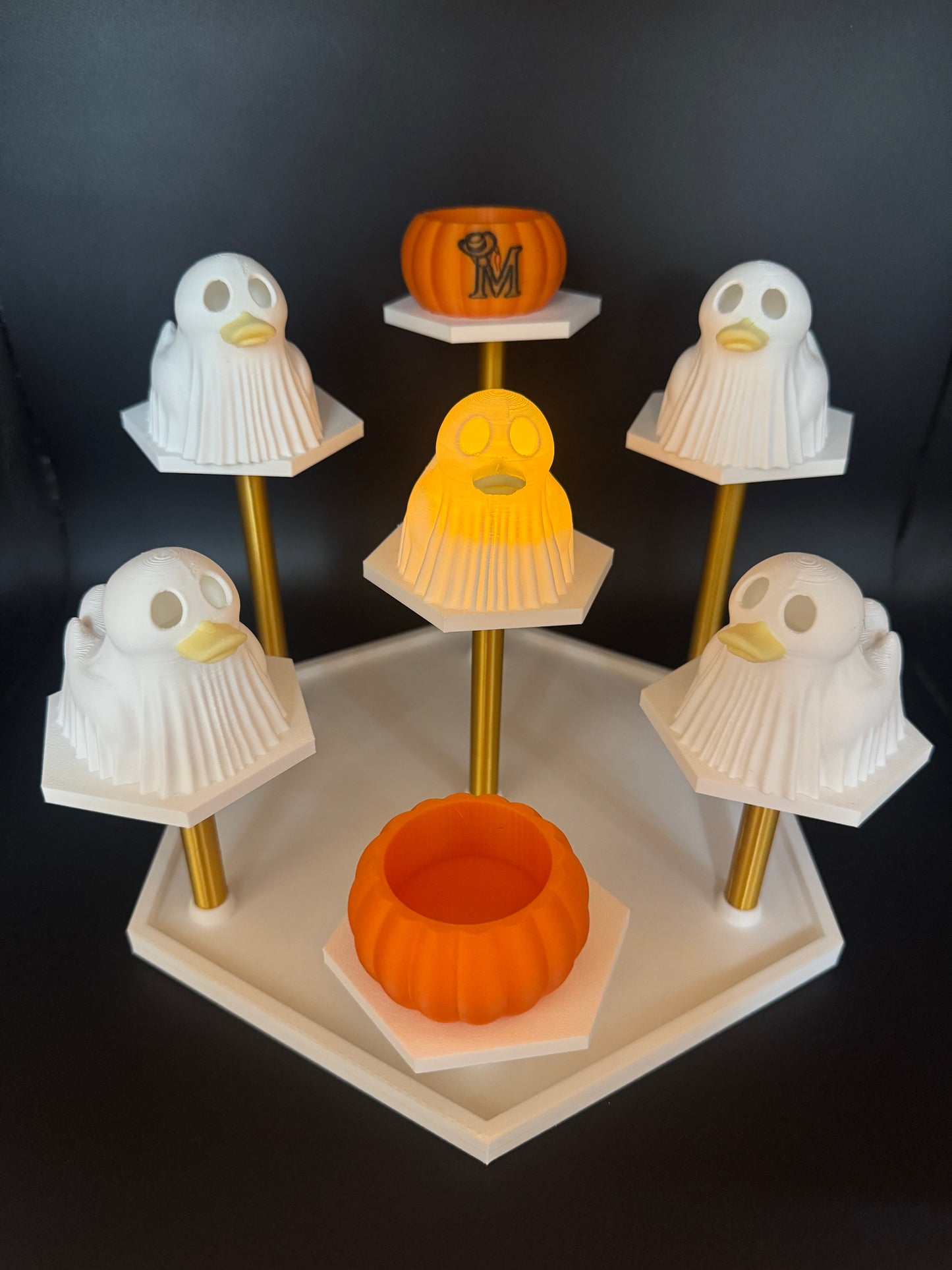 Ghost Rubber Duck Tea Light Holder