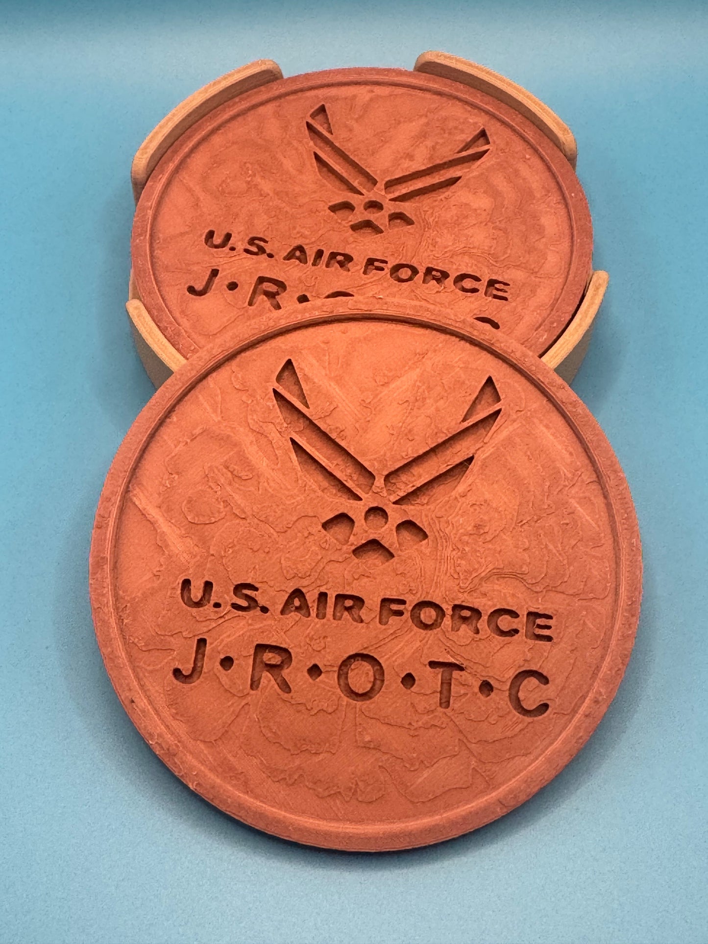 Custom 3D Printed Coaster Set W/stand